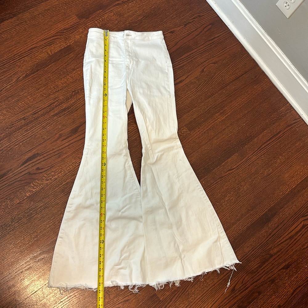 Free People Just Float On Flare Jeans in White